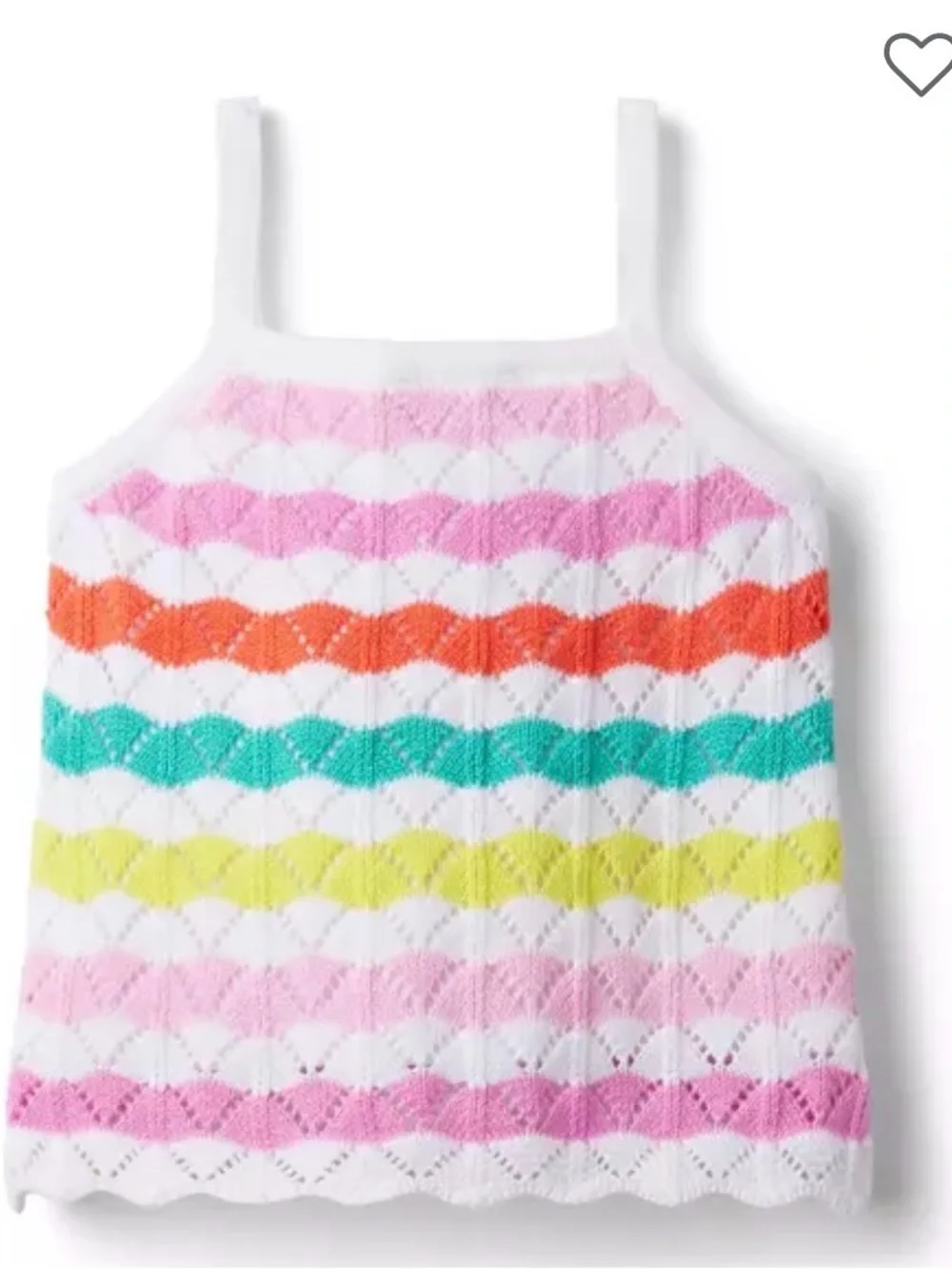Janie and Jack Wavy Striped Crocheted Top 5